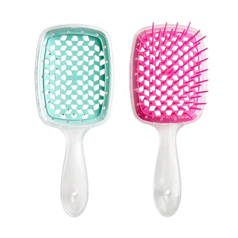 Hollow Mesh Comb for Wet And Dry Use, Scalp Massaging Hair Brush, Salon Hairdressing Tool, Head Massager Comb