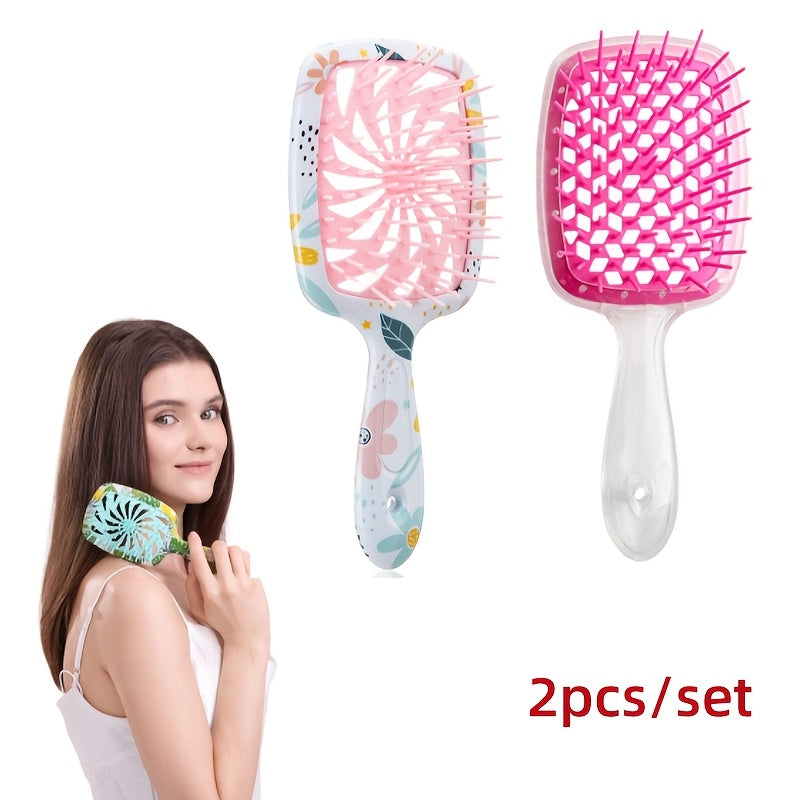 Hollow Mesh Comb for Wet And Dry Use, Scalp Massaging Hair Brush, Salon Hairdressing Tool, Head Massager Comb